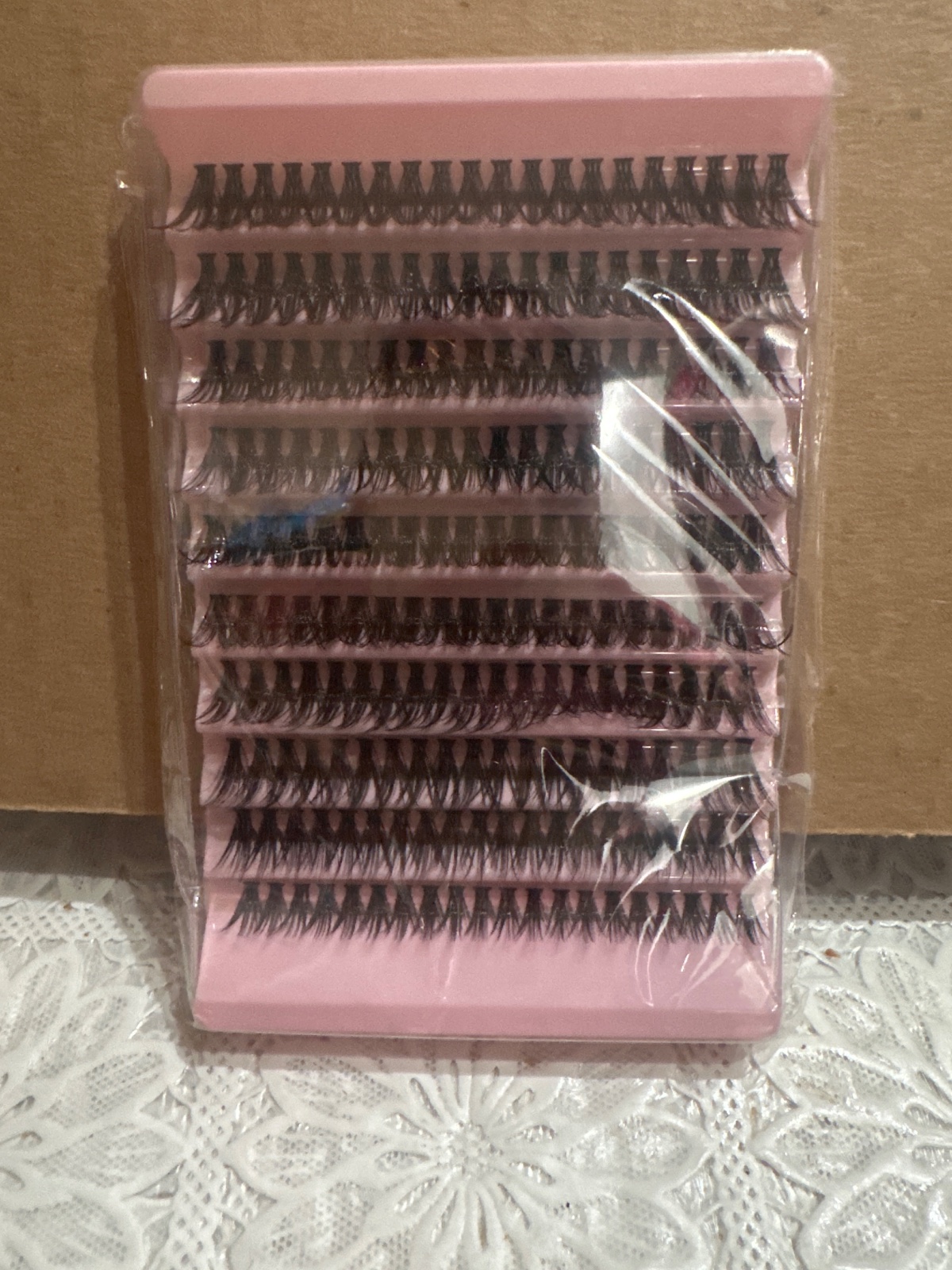 DIY Cluster Lash Extension Tray, 10 Rows Mixed Lengths