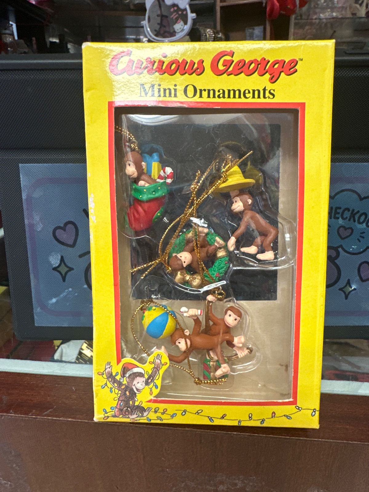Curious George Mini Ornaments Christmas Set