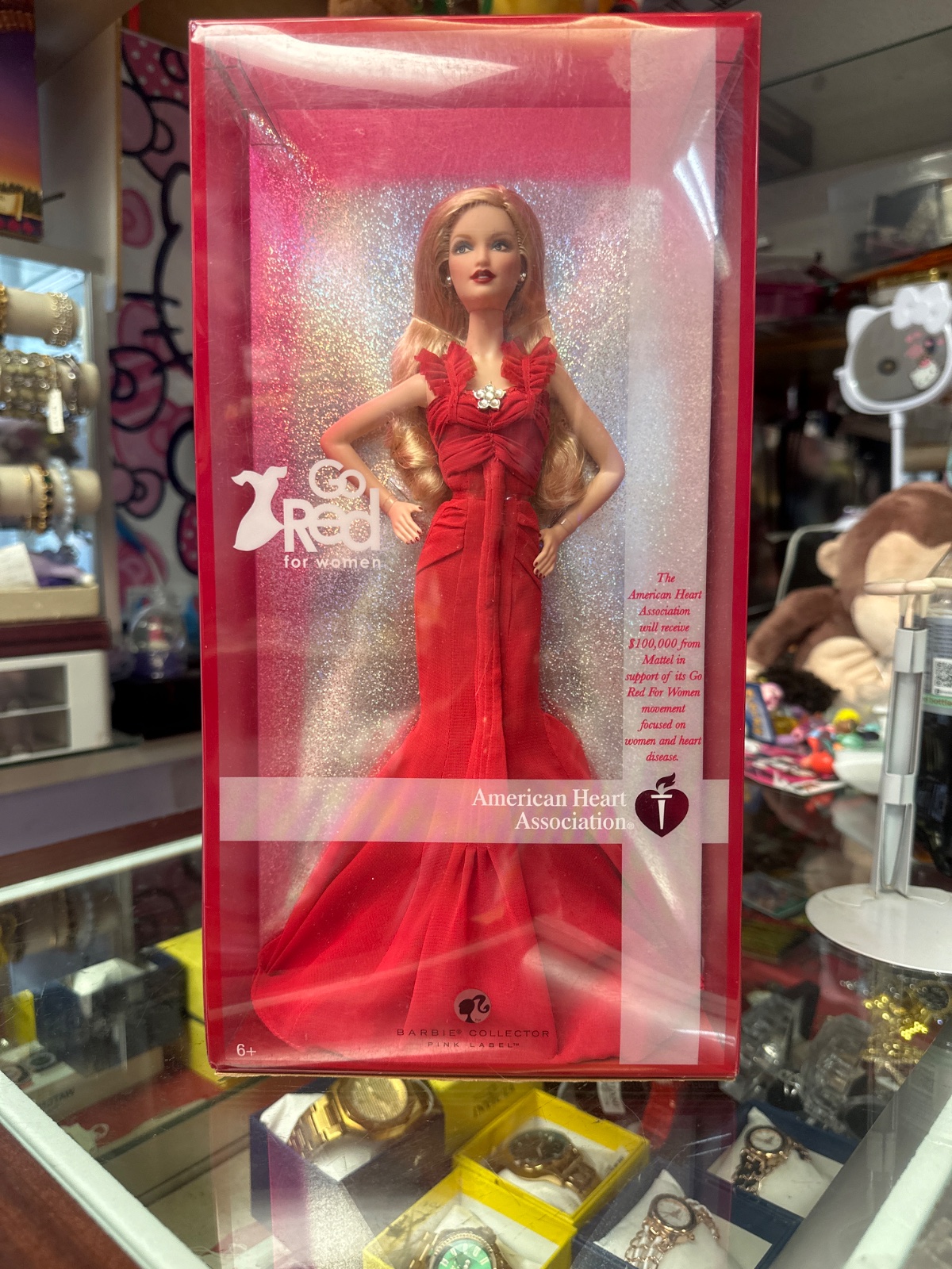 Barbie Go Red for Women Collector Doll, Pink Label