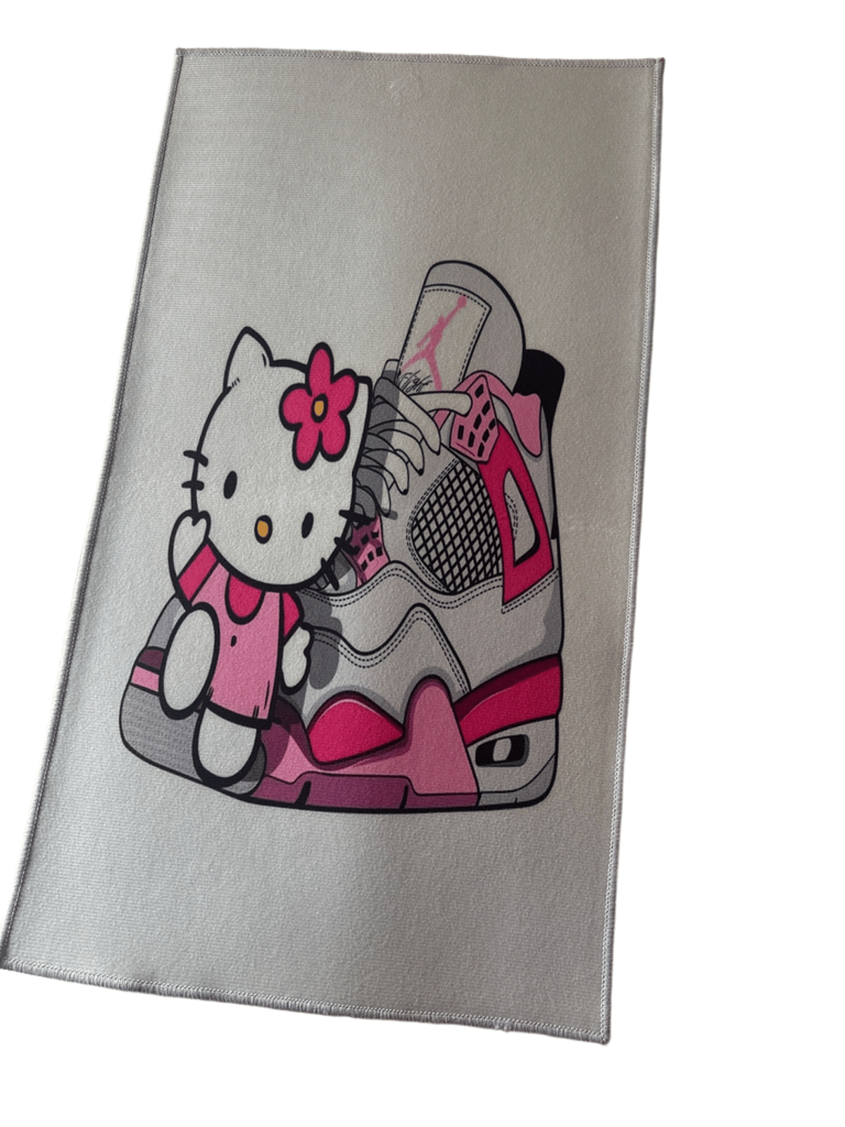 Hello Kitty x Jordan 4 Sneaker Print Area Rug Mat