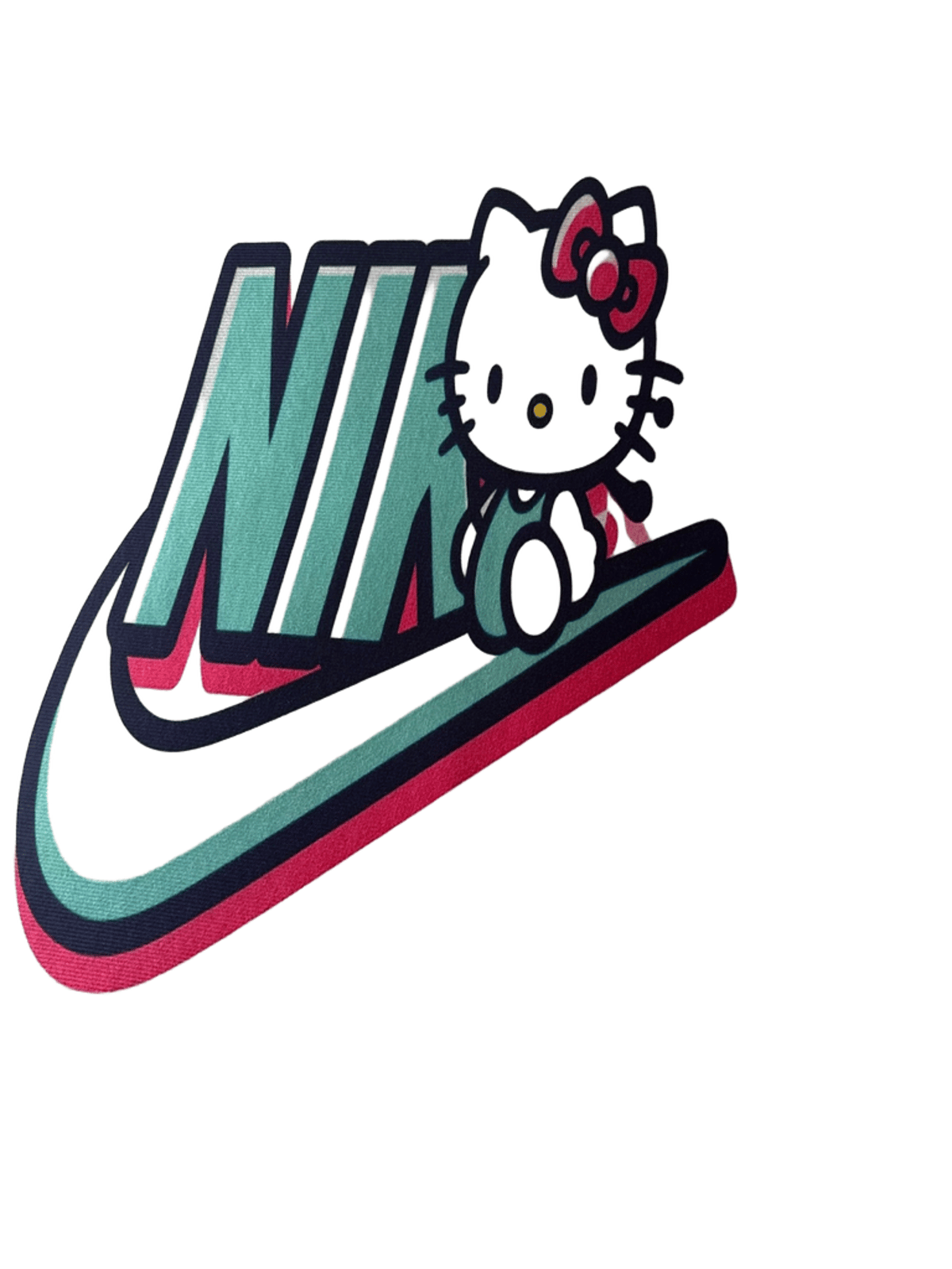 Hello Kitty Nike-Style Logo Sports Towel Gray