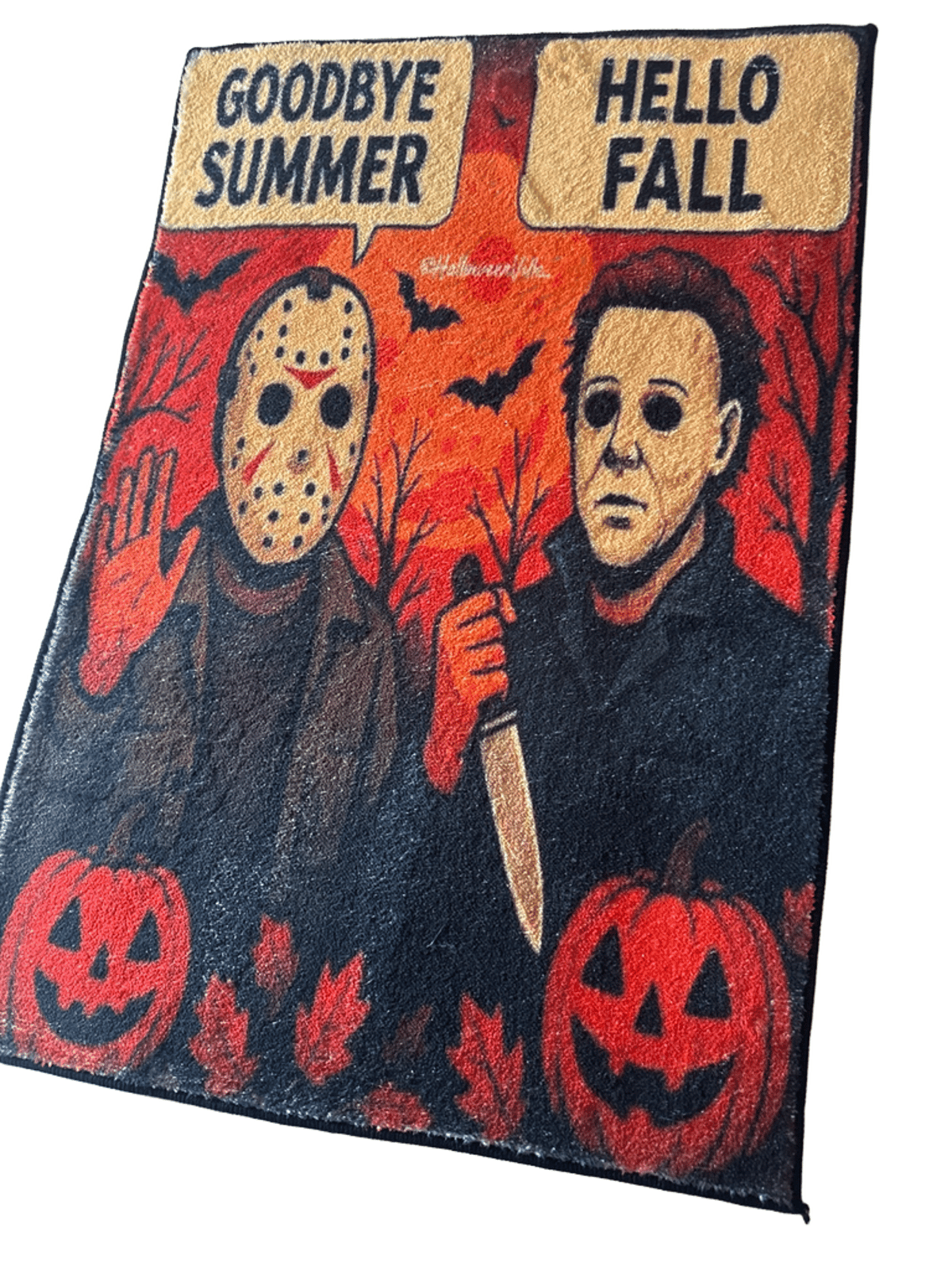 Halloween Horror Movie Doormat Jason Michael Myers Fall Rug