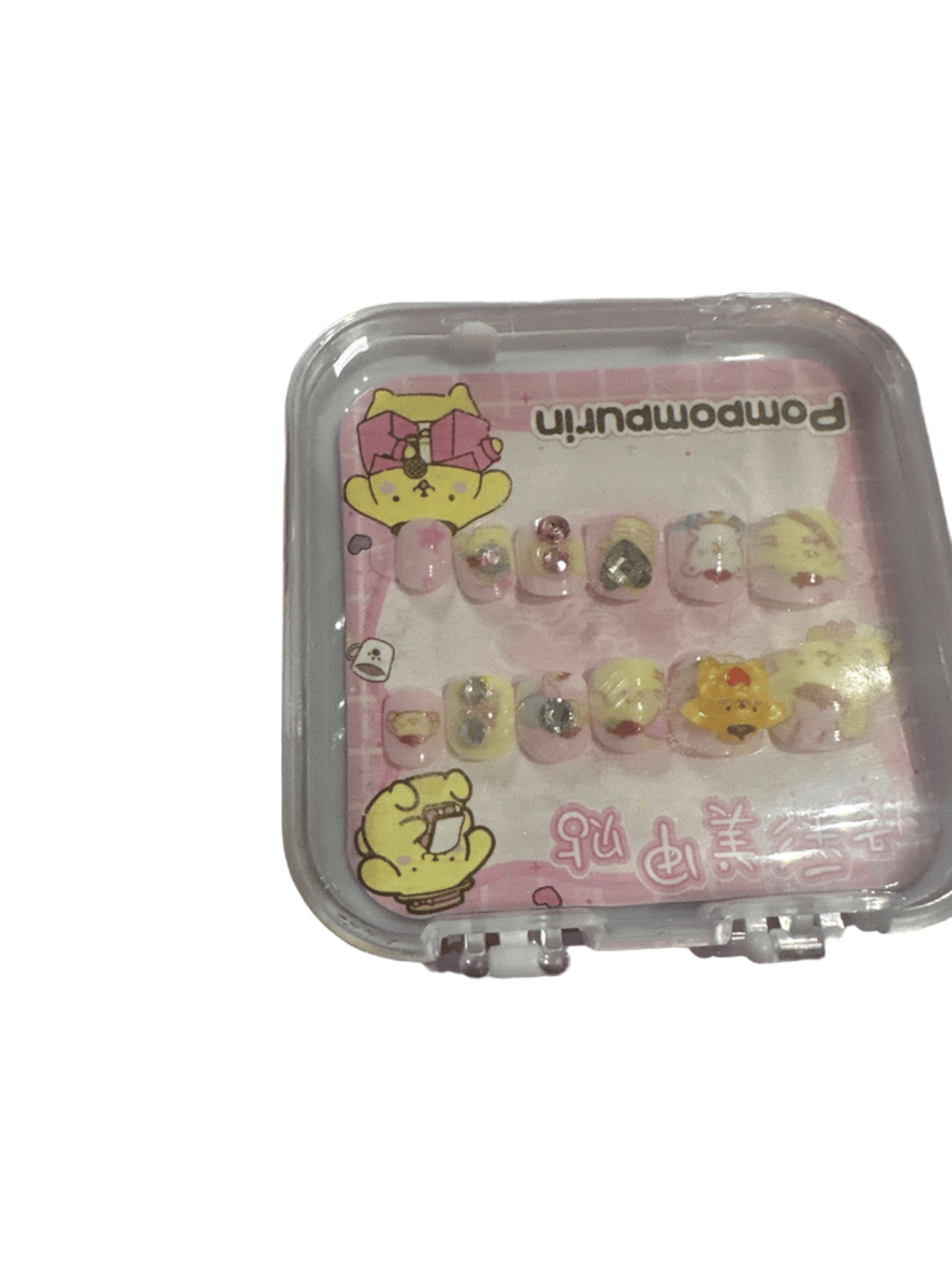 Sanrio Pompompurin Press-On Nails Set with Charms