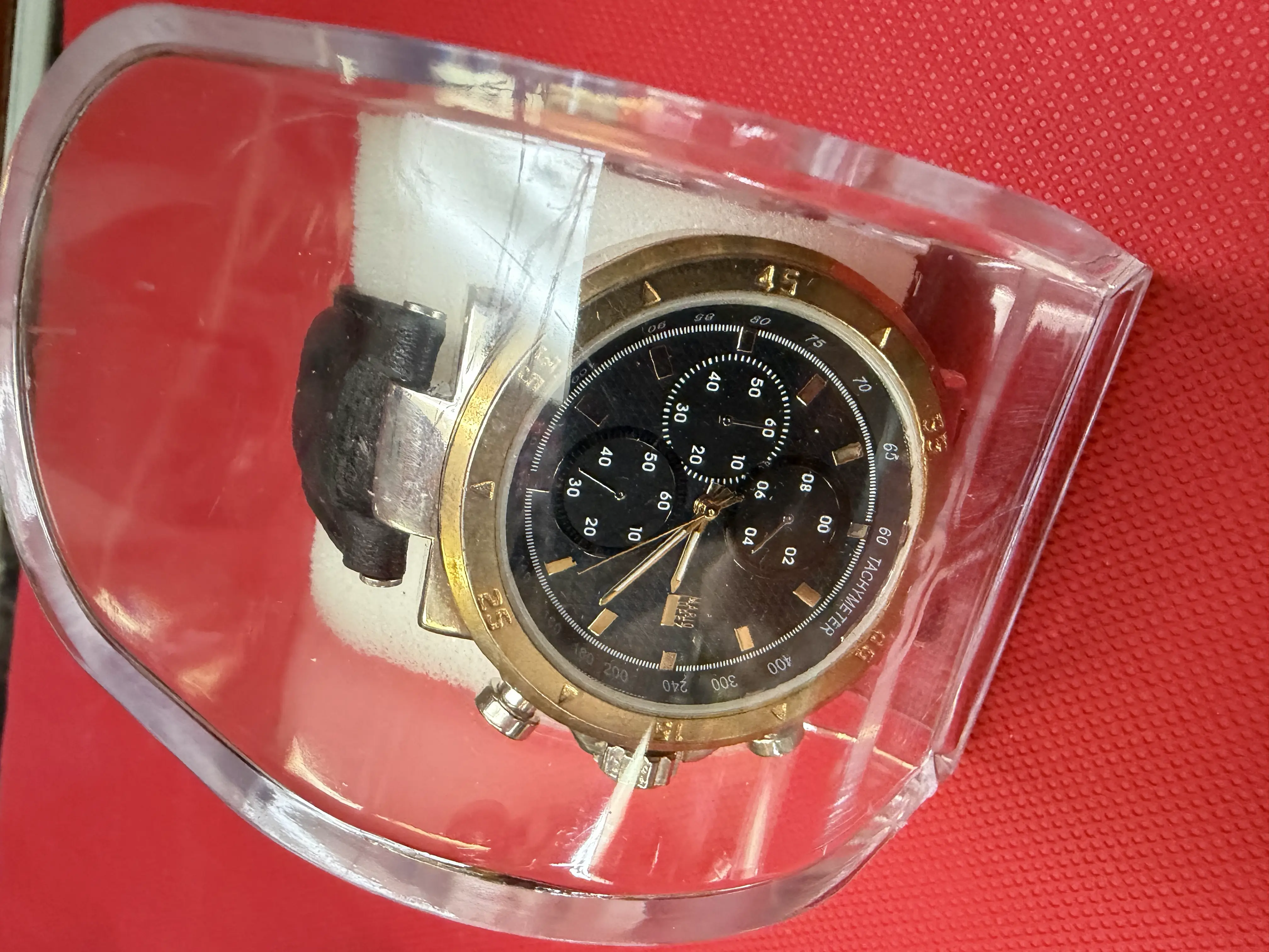 Black and Gold Watch Mens