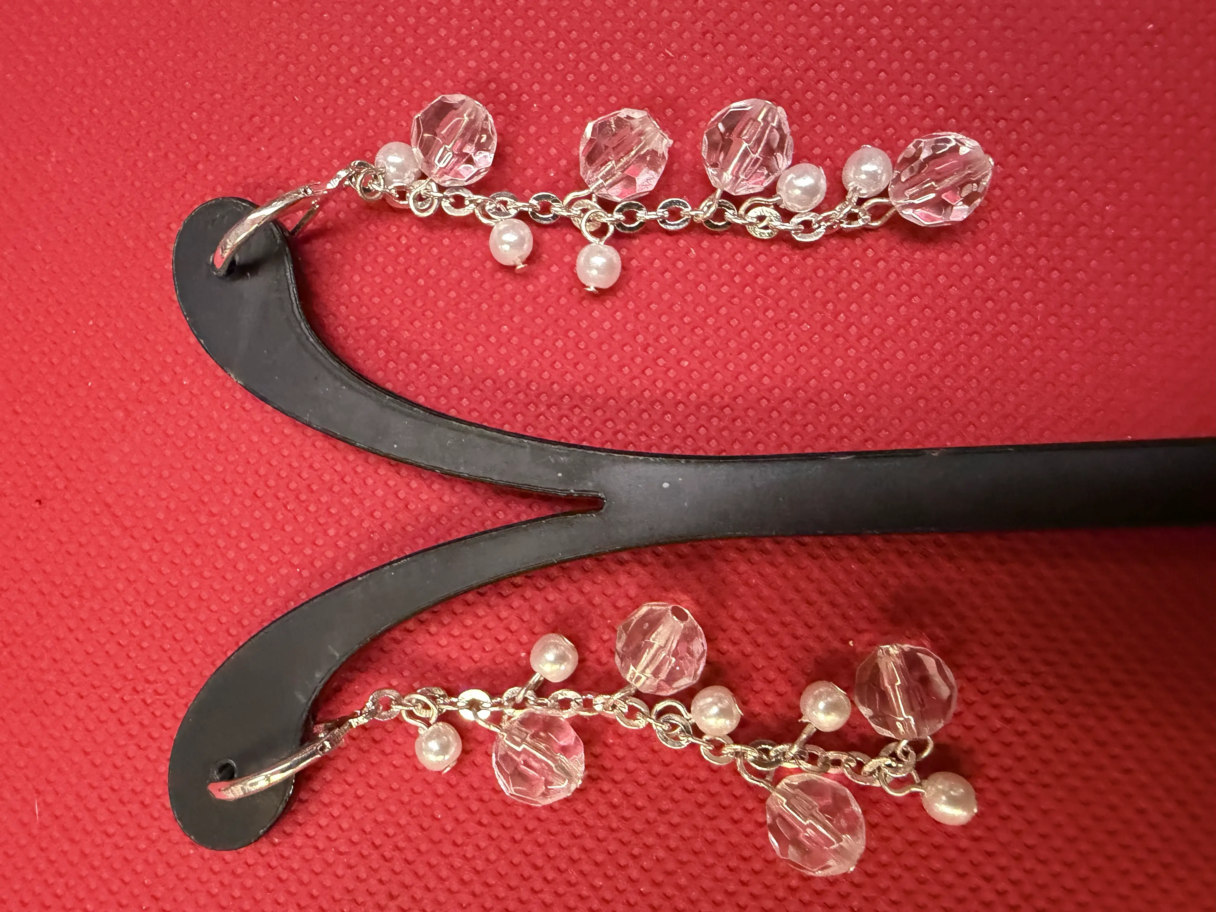 Pink and Pearl Earings