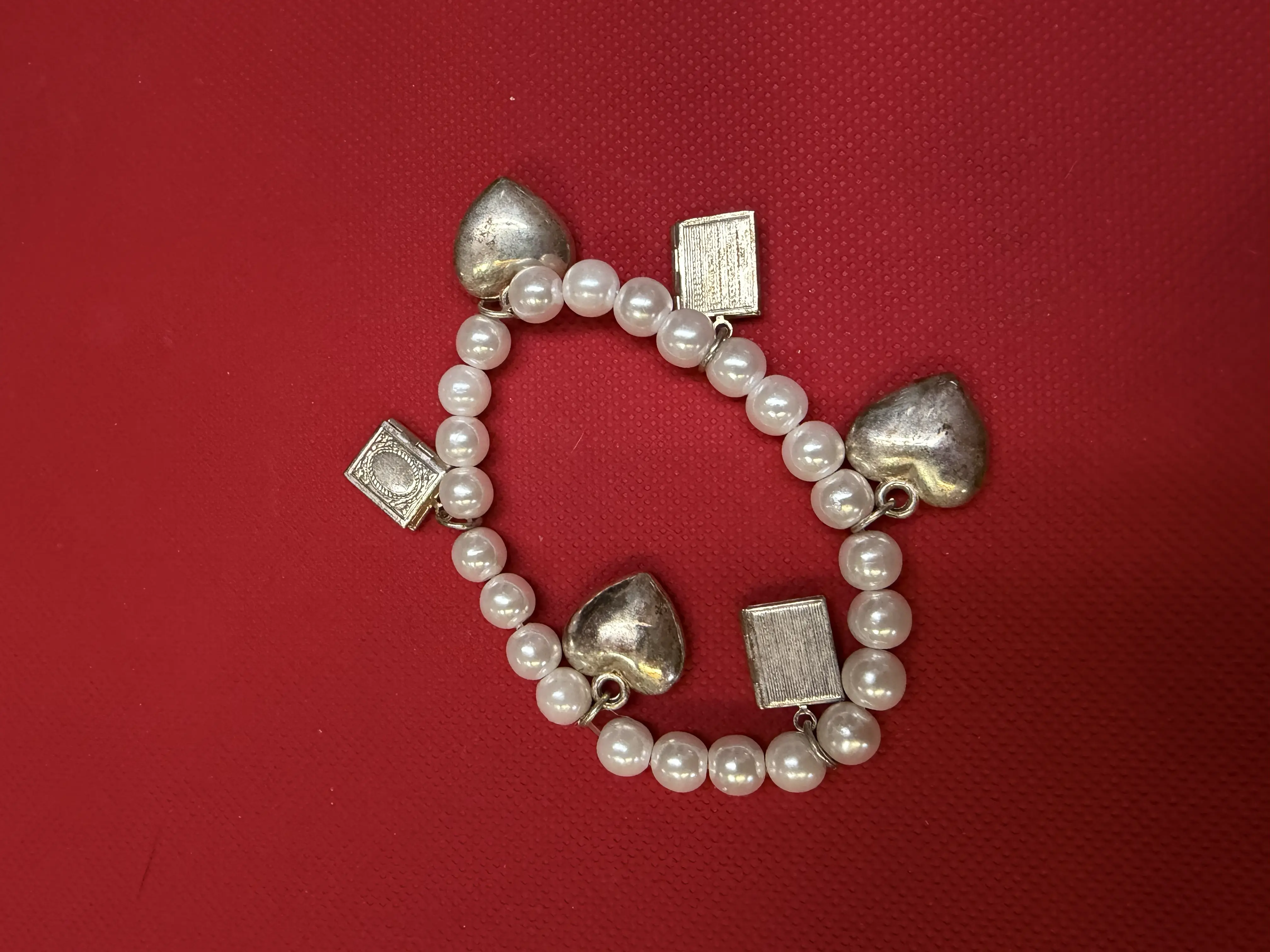 Pearl Charm Bracelet