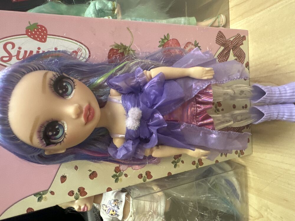Purple-Haired Rainbow High Doll With Iridescent Dress