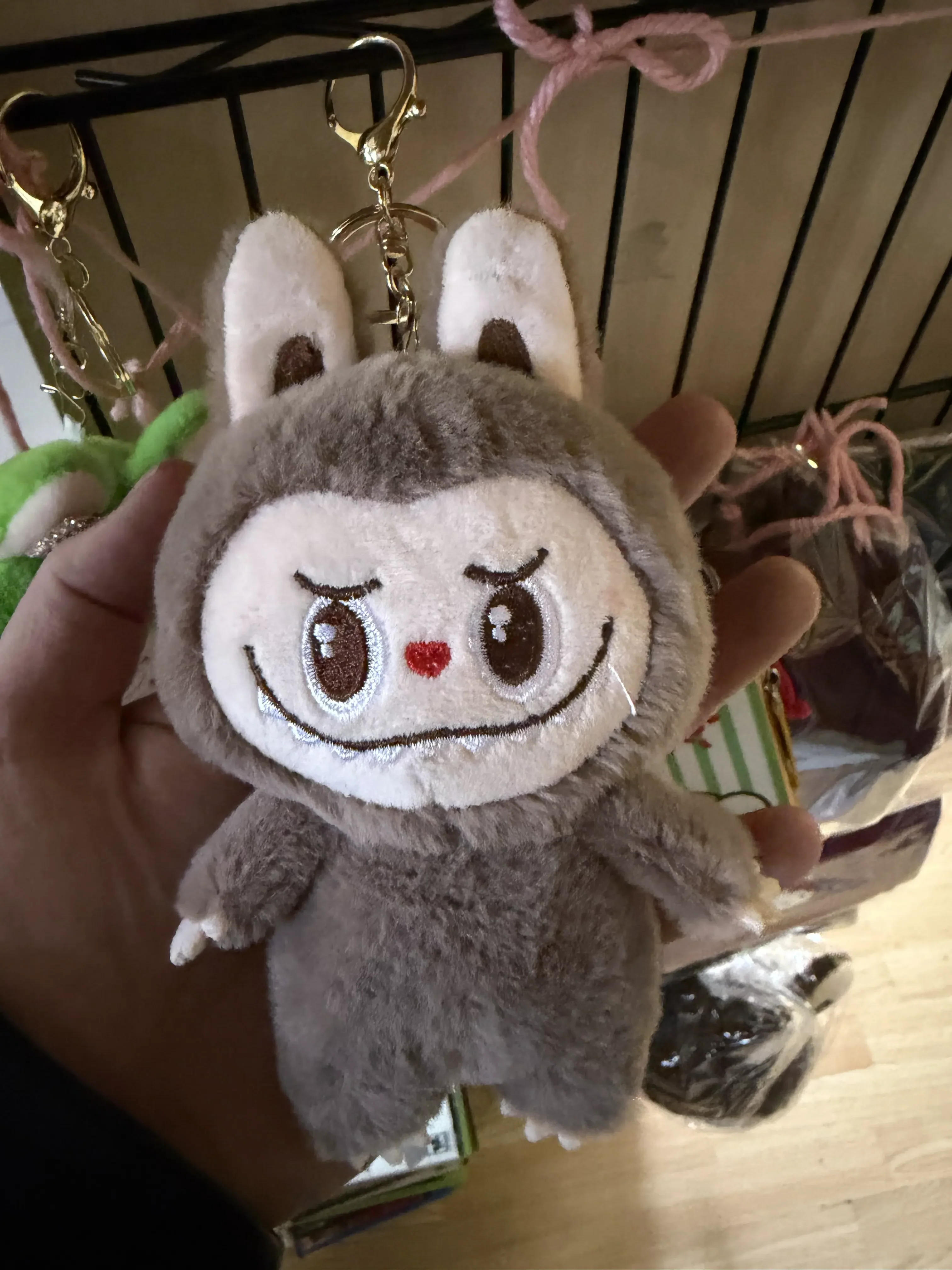 Labubu keychain Brown